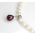 elegant colier cu perle naturale. perle majorca & perla Tahitiana. argint. Spania